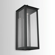 Capital Lighting 934642BK-GL Hunt One Light Outdoor Wall Lantern, Black Alternate Image 3.jpg