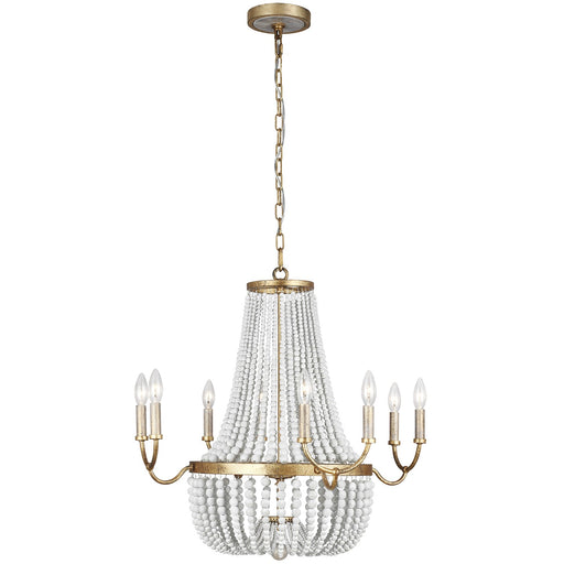 Generation Lighting F3280/8ADB Marielle Eight Light Chandelier, Antique Gild Main Image.jpg