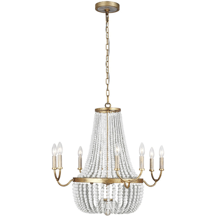 Generation Lighting F3280/8ADB Marielle Eight Light Chandelier, Antique Gild Main Image.jpg