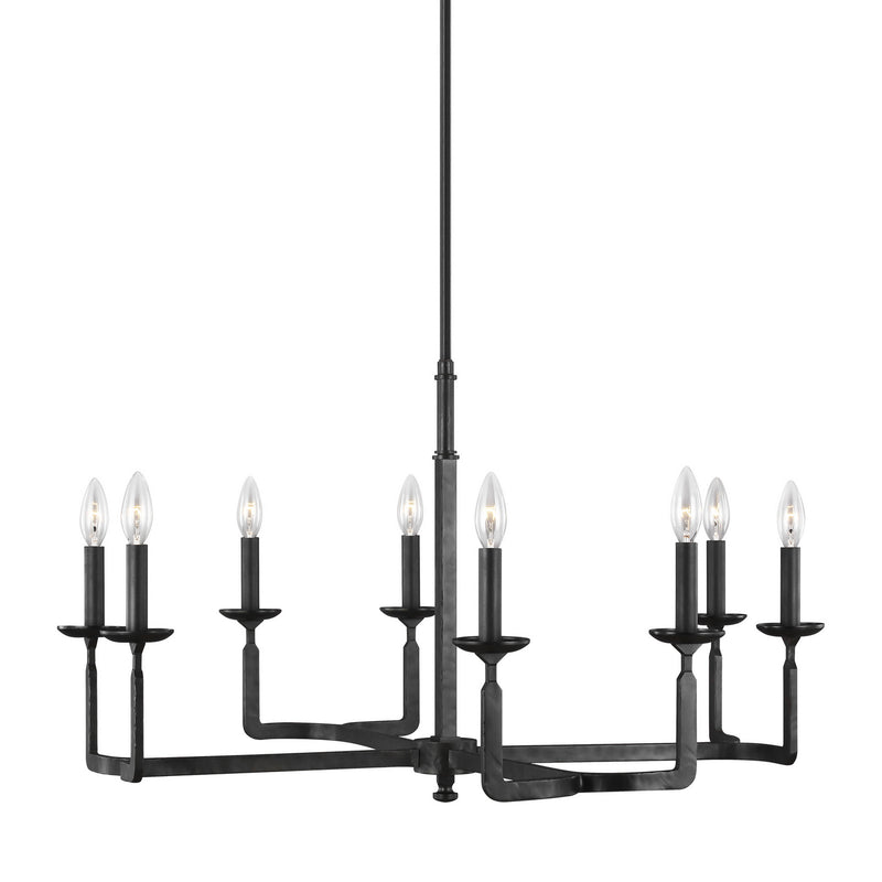 Generation Lighting F3291/8AI Ansley Eight Light Chandelier, Aged Iron Alternate Image.jpg