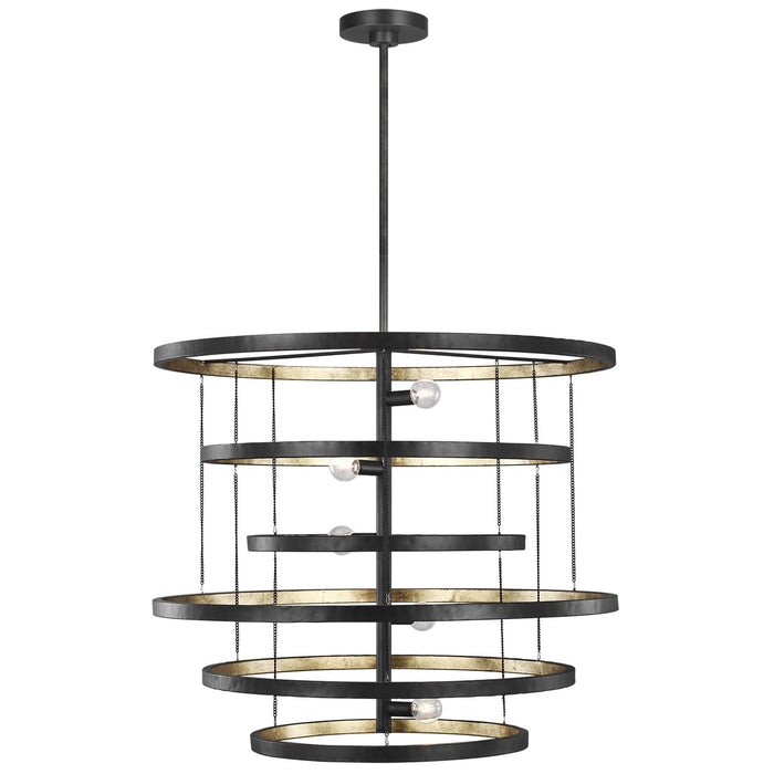 Generation Lighting F3340/5AI/ADB Celeste Five Light Chandelier, Aged Iron Main Image.jpg