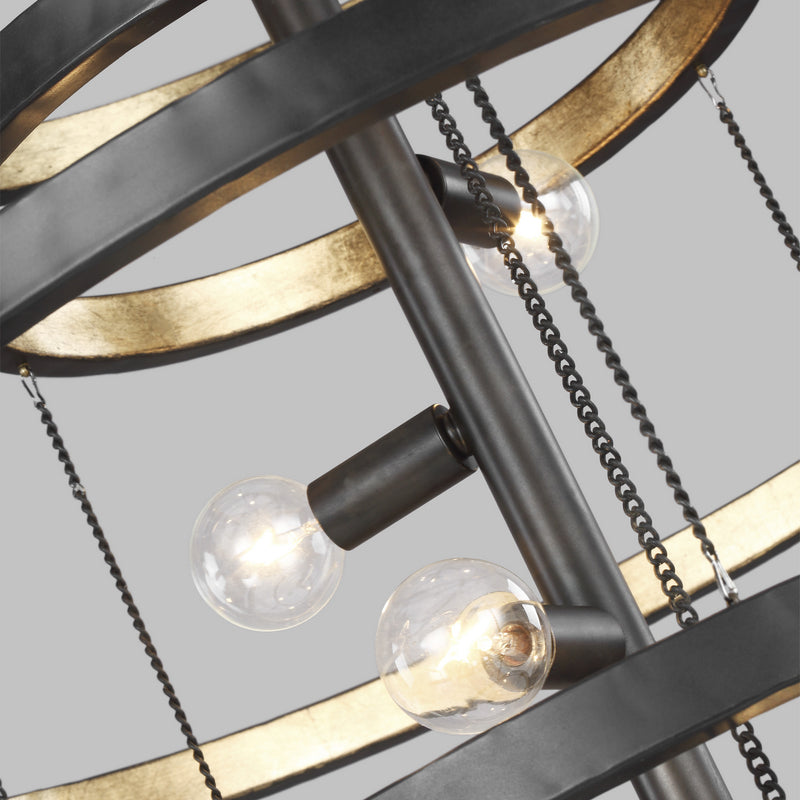 Generation Lighting F3341/8AI/ADB Celeste Eight Light Chandelier, Aged Iron Alternate Image 2.jpg