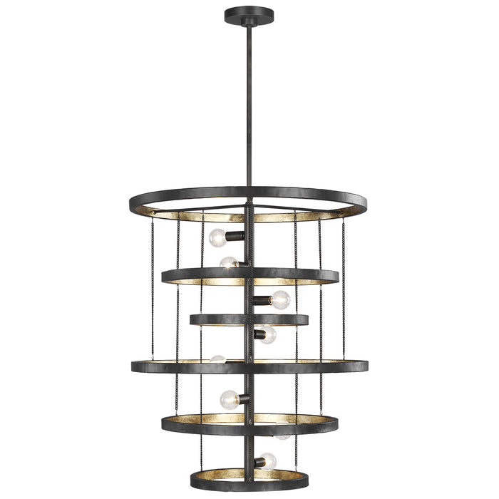 Generation Lighting F3341/8AI/ADB Celeste Eight Light Chandelier, Aged Iron Main Image.jpg