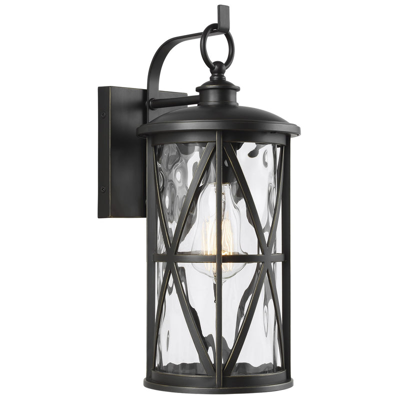 Generation Lighting OL15201ANBZ Millbrooke One Light Outdoor Wall Lantern, Antique Bronze Main Image.jpg