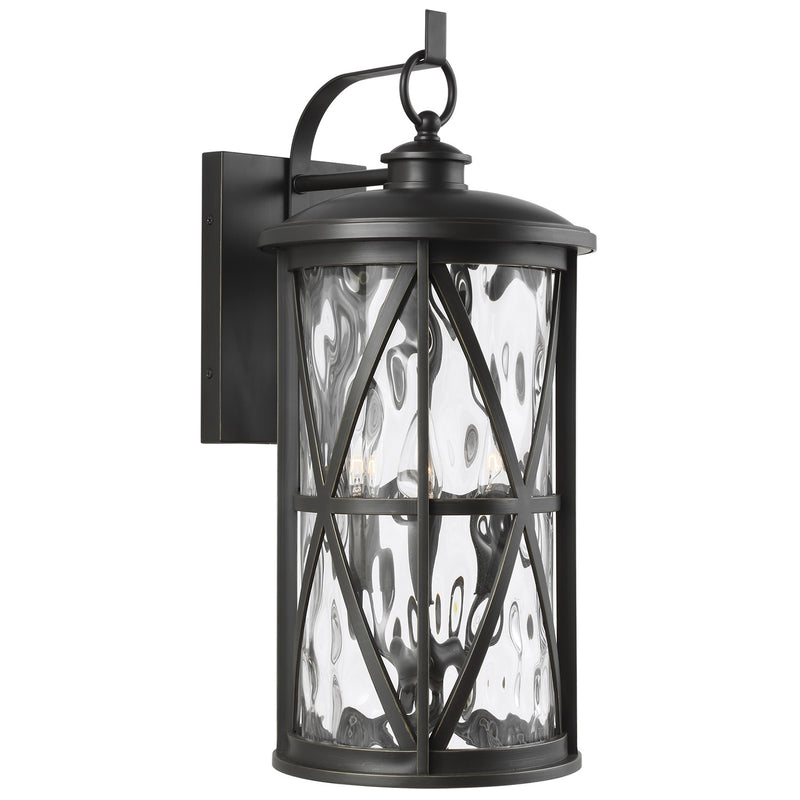 Generation Lighting OL15203ANBZ Millbrooke Three Light Outdoor Wall Lantern, Antique Bronze Main Image.jpg