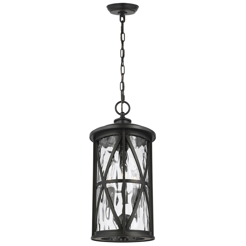 Generation Lighting OL15209ANBZ Millbrooke Three Light Outdoor Pendant, Antique Bronze Main Image.jpg
