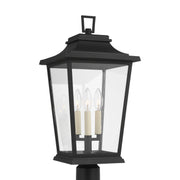 Visual Comfort Studio OL15407TXB Warren Three Light Post Lantern, Textured Black Main Image.jpg