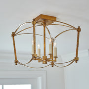 Visual Comfort Studio SF350ADB Thayer Four Light Semi-Flush Mount, Antique Gild Alternate Image 4.jpg