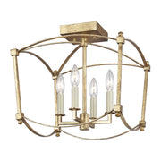 Visual Comfort Studio SF350ADB Thayer Four Light Semi-Flush Mount, Antique Gild Main Image.jpg