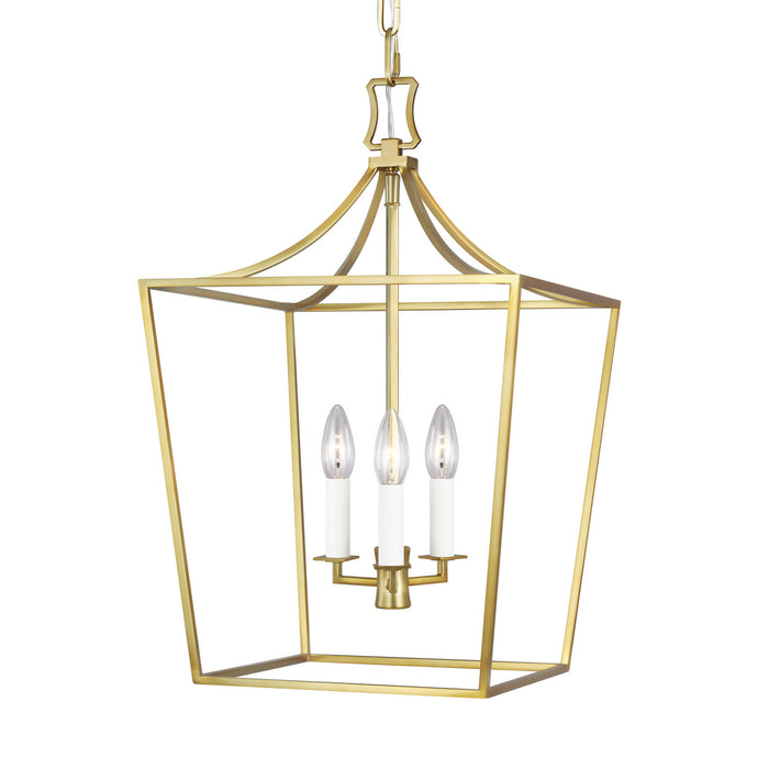 Visual Comfort Studio CC1003BBS Southold Three Light Lantern, Burnished Brass Main Image.jpg