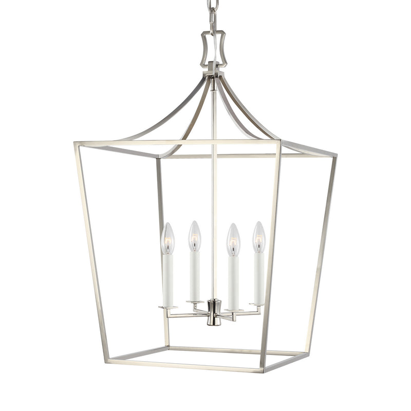 Visual Comfort Studio CC1014PN Southold Four Light Lantern, Polished Nickel Main Image.jpg