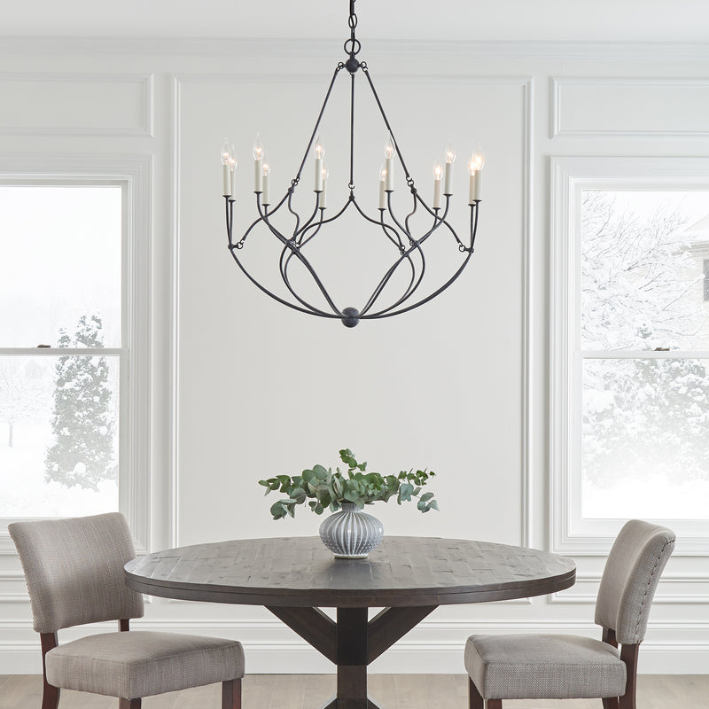 Visual Comfort Studio CC11212WGV Richmond 12 Light Chandelier, Weathered Galvanized Alternate Image.jpg