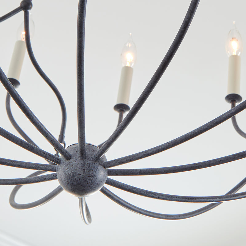 Visual Comfort Studio CC11212WGV Richmond 12 Light Chandelier, Weathered Galvanized Alternate Image 3.jpg