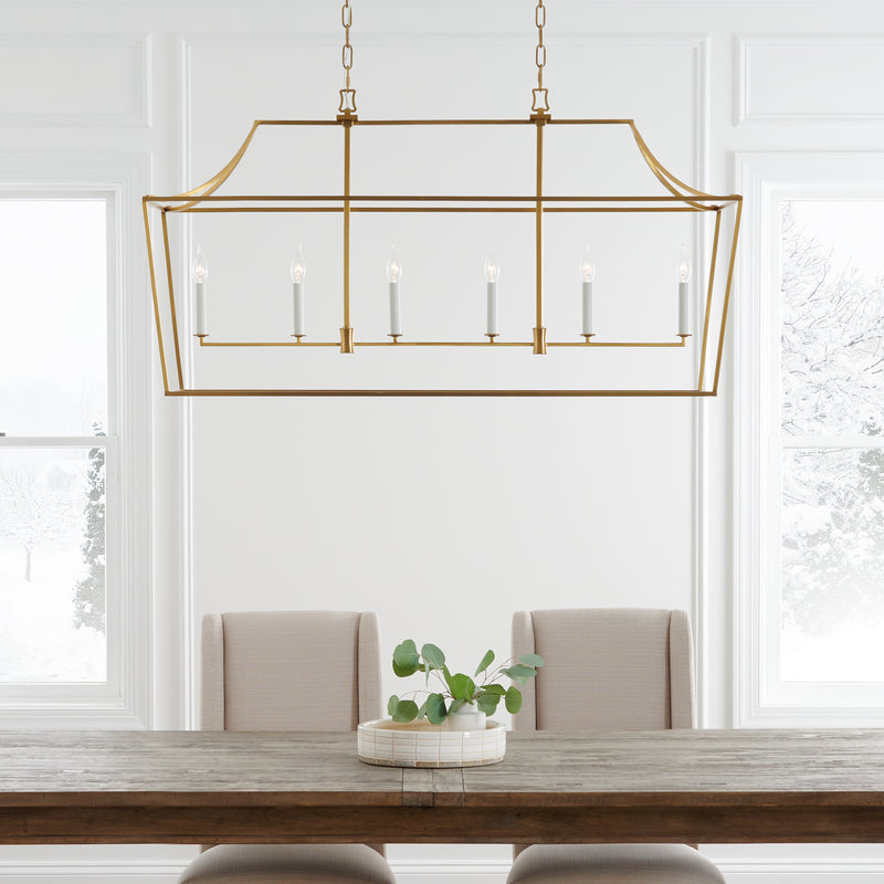 Visual Comfort Studio CC1036BBS Southold Six Light Linear Lantern, Burnished Brass Alternate Image.jpg