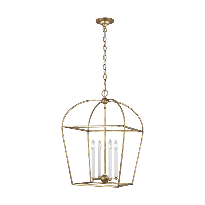 Visual Comfort Studio CC1094ADB Stonington Four Light Lantern, Antique Gild Main Image.jpg