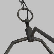 Visual Comfort Studio CC1179AI Keystone Nine Light Chandelier, Aged Iron Alternate Image 2.jpg