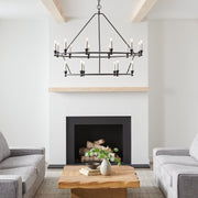 Visual Comfort Studio CC11818AI Keystone 18 Light Chandelier, Aged Iron Alternate Image.jpg