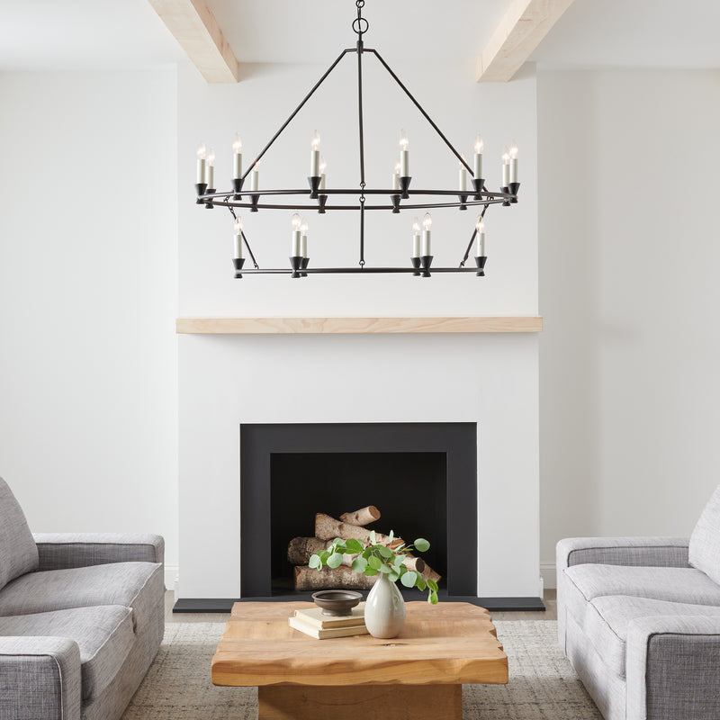 Visual Comfort Studio CC11818AI Keystone 18 Light Chandelier, Aged Iron Alternate Image.jpg