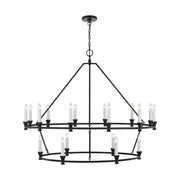Visual Comfort Studio CC11818AI Keystone 18 Light Chandelier, Aged Iron Main Image.jpg