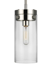 Visual Comfort Studio CP1001PN Garrett One Light Pendant, Polished Nickel Alternate Image.jpg