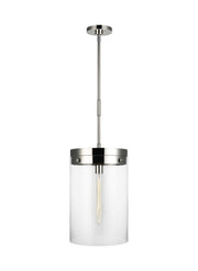 Visual Comfort Studio CP1011PN Garrett One Light Pendant, Polished Nickel Main Image.jpg