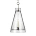 Visual Comfort Studio CP1091AI Keystone One Light Pendant, Aged Iron Alternate Image.jpg