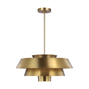 Visual Comfort Studio EP1081BBS Brisbin One Light Pendant, Burnished Brass Main Image.jpg