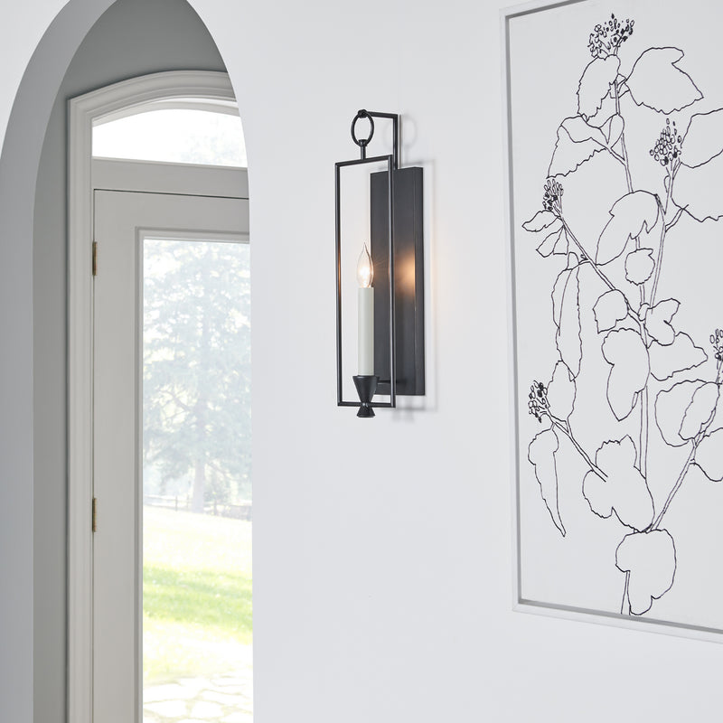 Visual Comfort Studio CW1021AI Keystone One Light Wall Sconce, Aged Iron Alternate Image.jpg