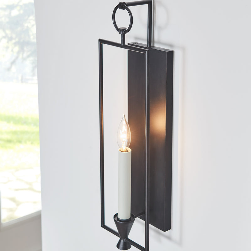 Visual Comfort Studio CW1021AI Keystone One Light Wall Sconce, Aged Iron Alternate Image 3.jpg