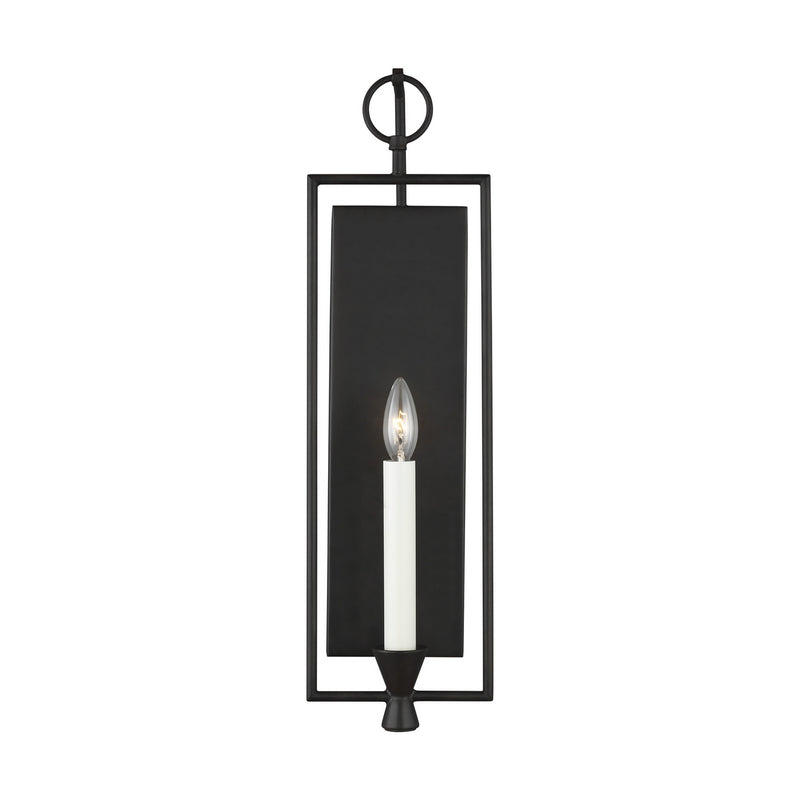 Visual Comfort Studio CW1021AI Keystone One Light Wall Sconce, Aged Iron Main Image.jpg