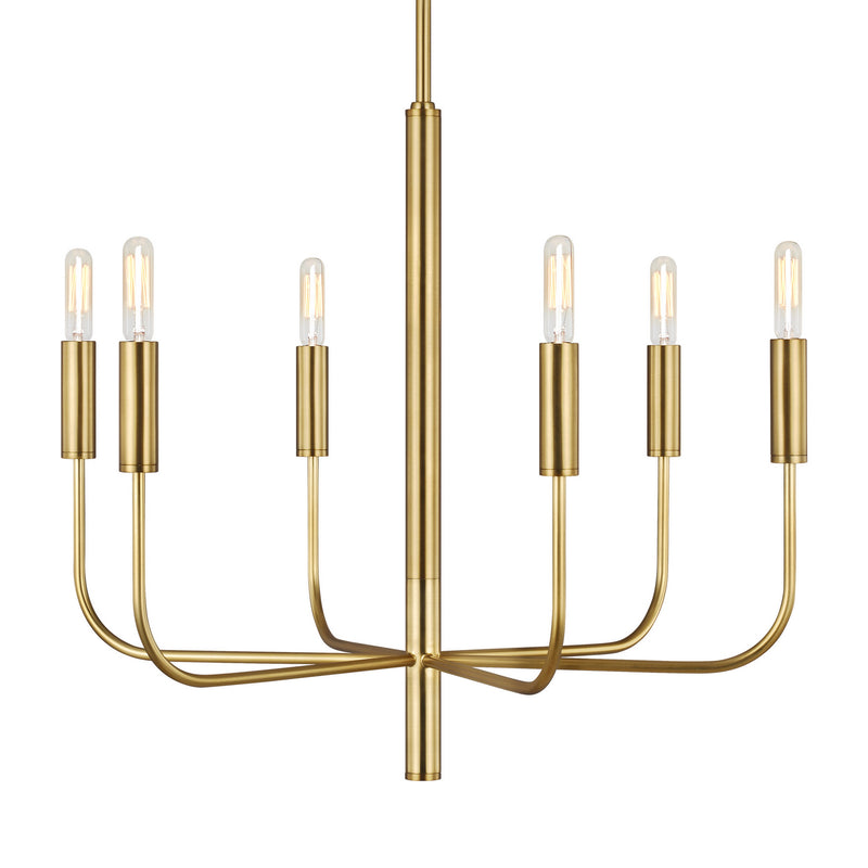 Visual Comfort Studio EC1006BBS Brianna Six Light Chandelier, Burnished Brass Alternate Image.jpg