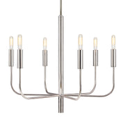 Visual Comfort Studio EC1006PN Brianna Six Light Chandelier, Polished Nickel Alternate Image.jpg