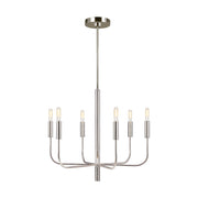Visual Comfort Studio EC1006PN Brianna Six Light Chandelier, Polished Nickel Main Image.jpg