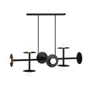 Visual Comfort Studio KC1008MBK Nodes Eight Light Linear Chandelier, Midnight Black Alternate Image.jpg