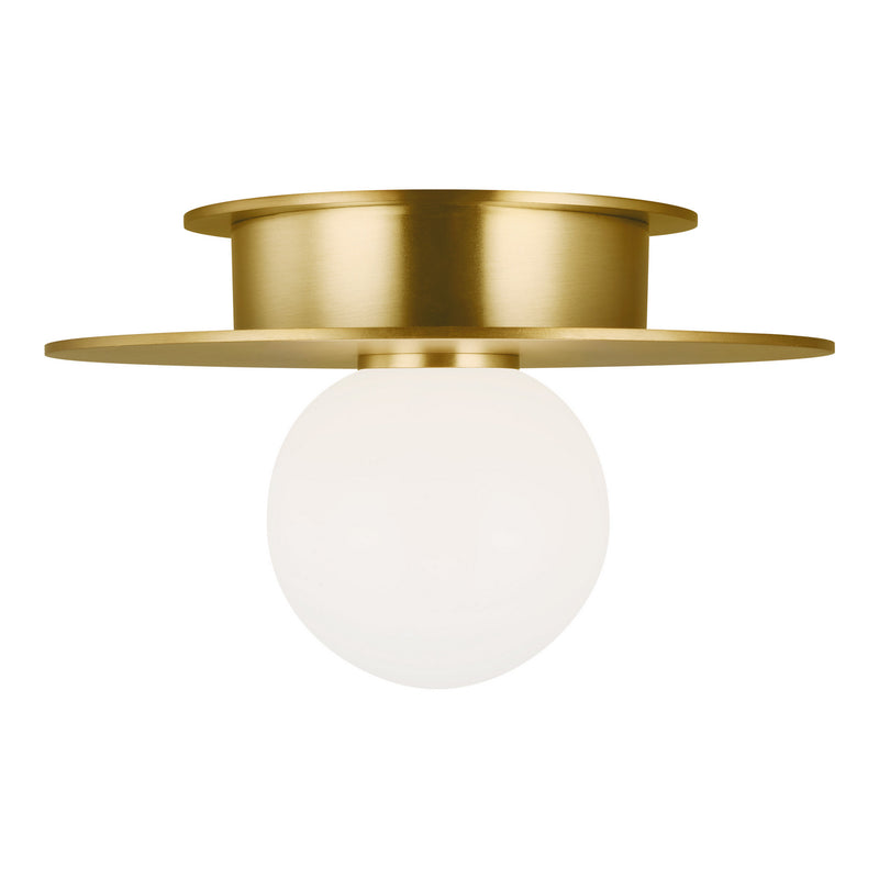 Visual Comfort Studio KF1001BBS Nodes One Light Flush Mount, Burnished Brass Alternate Image.jpg