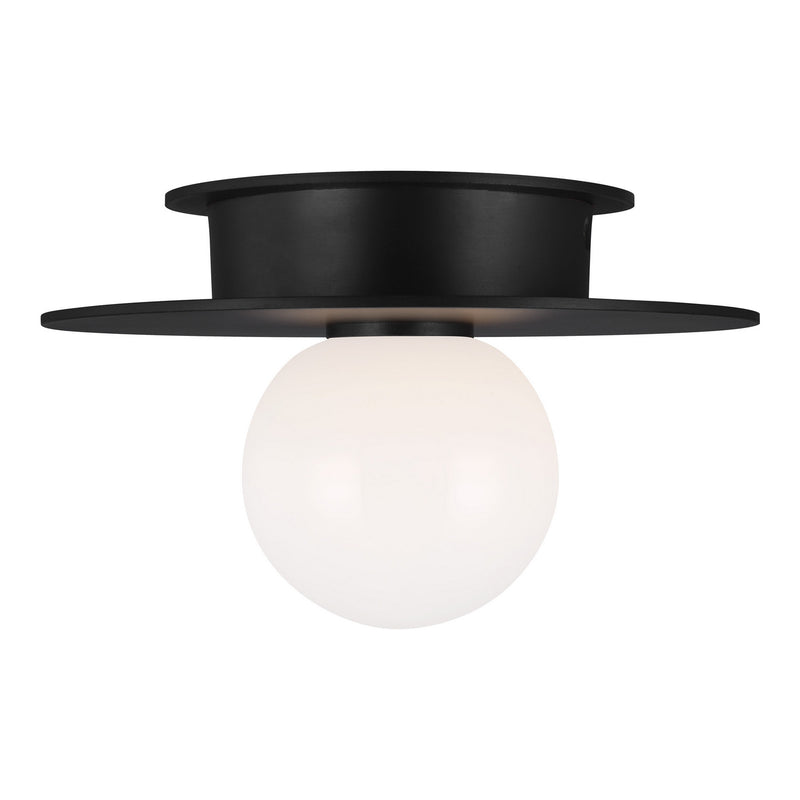Visual Comfort Studio KF1001MBK Nodes One Light Flush Mount, Midnight Black Alternate Image.jpg
