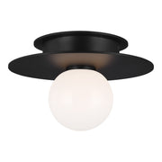 Visual Comfort Studio KF1001MBK Nodes One Light Flush Mount, Midnight Black Main Image.jpg