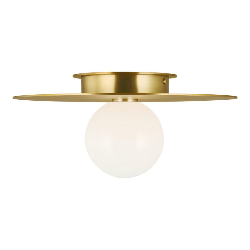 Visual Comfort Studio KF1011BBS Nodes One Light Flush Mount, Burnished Brass Alternate Image.jpg