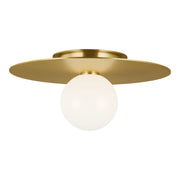 Visual Comfort Studio KF1011BBS Nodes One Light Flush Mount, Burnished Brass Main Image.jpg