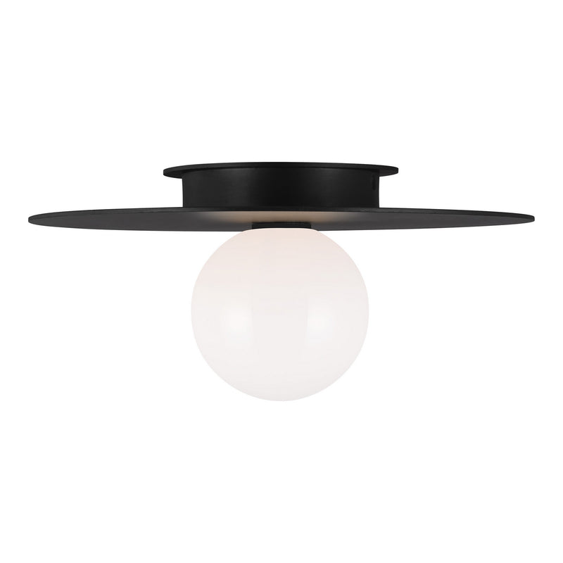 Visual Comfort Studio KF1011MBK Nodes One Light Flush Mount, Midnight Black Alternate Image.jpg