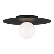 Visual Comfort Studio KF1011MBK Nodes One Light Flush Mount, Midnight Black Main Image.jpg
