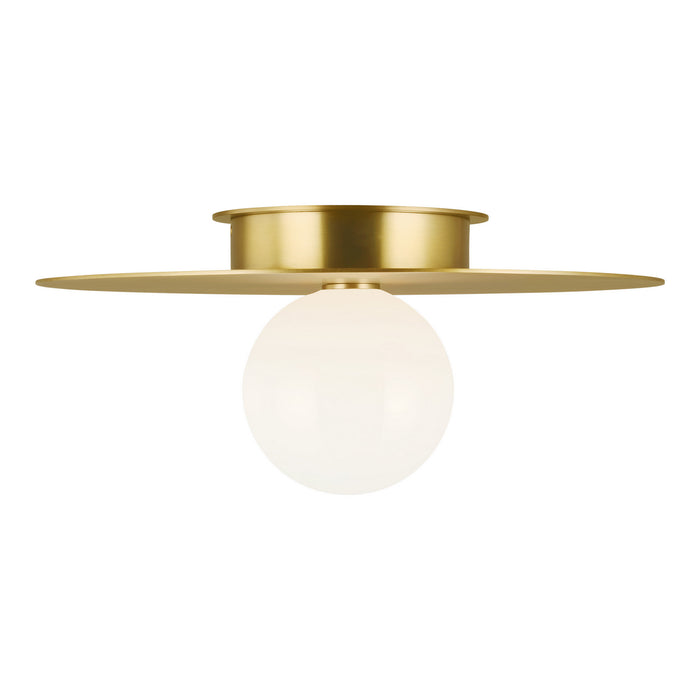 Visual Comfort Studio KF1021BBS Nodes One Light Flush Mount, Burnished Brass Alternate Image.jpg