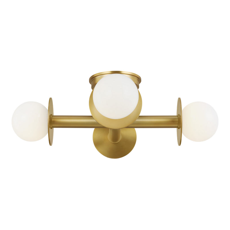 Visual Comfort Studio KF1034BBS Nodes Four Light Flush Mount, Burnished Brass Alternate Image.jpg
