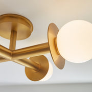 Visual Comfort Studio KF1034BBS Nodes Four Light Flush Mount, Burnished Brass Alternate Image 4.jpg