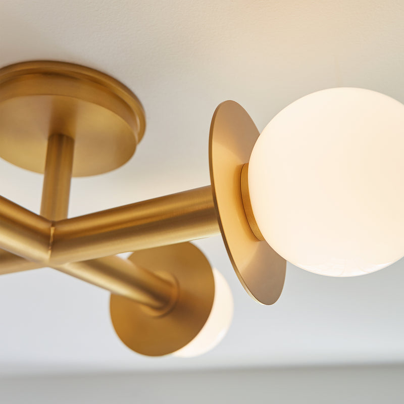 Visual Comfort Studio KF1034BBS Nodes Four Light Flush Mount, Burnished Brass Alternate Image 4.jpg
