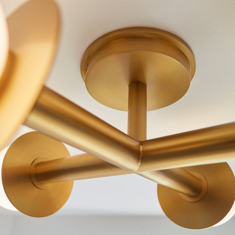 Visual Comfort Studio KF1034BBS Nodes Four Light Flush Mount, Burnished Brass Alternate Image.jpg