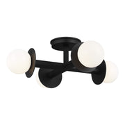 Visual Comfort Studio KF1034MBK Nodes Four Light Flush Mount, Midnight Black Main Image.jpg