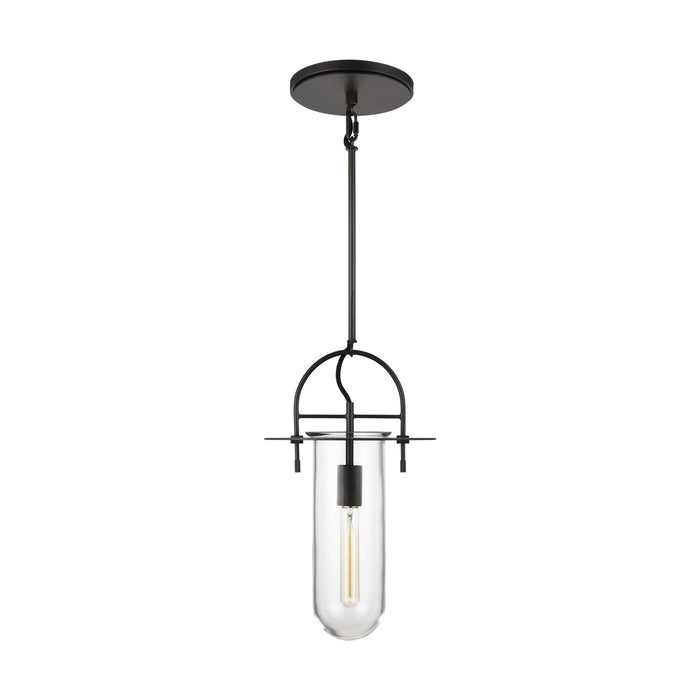 Visual Comfort Studio KP1021AI Nuance One Light Pendant, Aged Iron Main Image.jpg