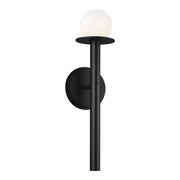 Visual Comfort Studio KW1001MBK Nodes One Light Wall Sconce, Midnight Black Main Image.jpg