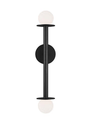 Visual Comfort Studio KWL1012MBK Nodes Two Light Wall Sconce, Midnight Black Alternate Image.jpg